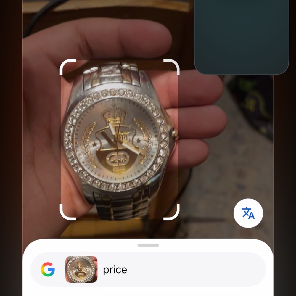 Marc Ekco Silver and Gold Stainless Steel Fashion Watch with Crystal Bezel